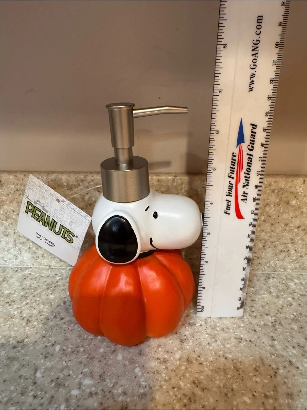 Peanuts Snoopy Fall Halloween Pumpkin Hand Soap Dispenser New